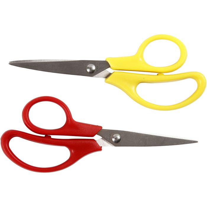 Kinderschere, L 12,5 cm, Spitz, für Rechts- und Linkshänder , 12 Stk/ 1 Pck
