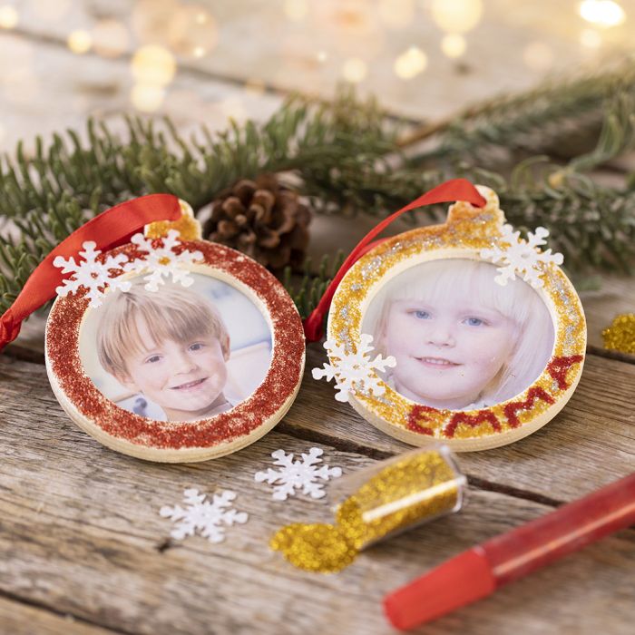 Personalisierter Weihnachtsschmuck mit Bildern