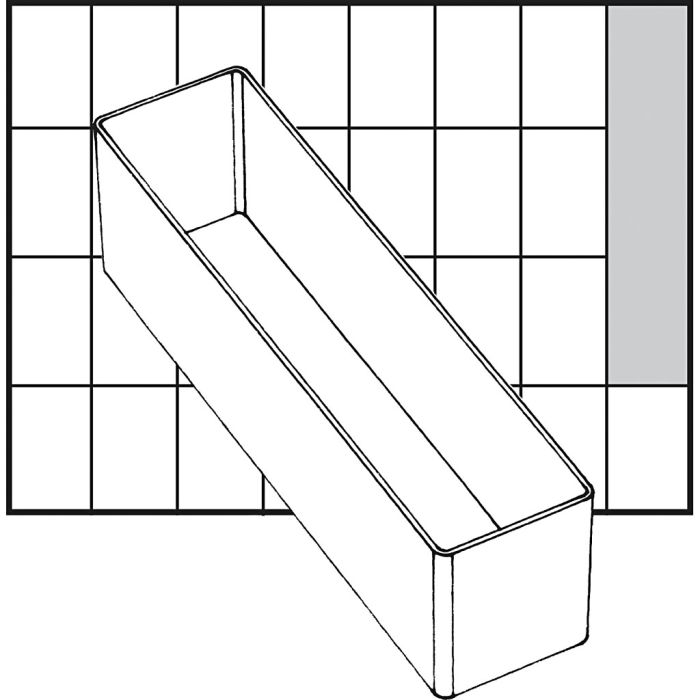 Einsetz-Box, Nr. A9-3, H 47 mm, Größe 163x39 mm, 1 Stk