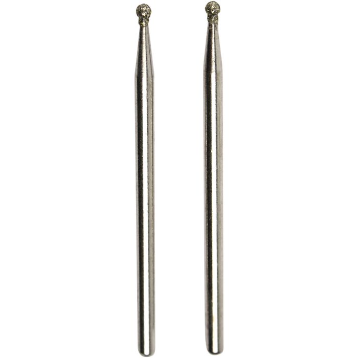 Diamantschleifstifte, Größe 1,8 mm, 2 Stk/ 1 Pck