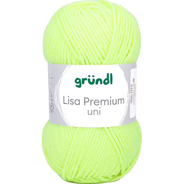 Nadel 3-3,5, Neongelb, 50 g/ 1 Knäuel