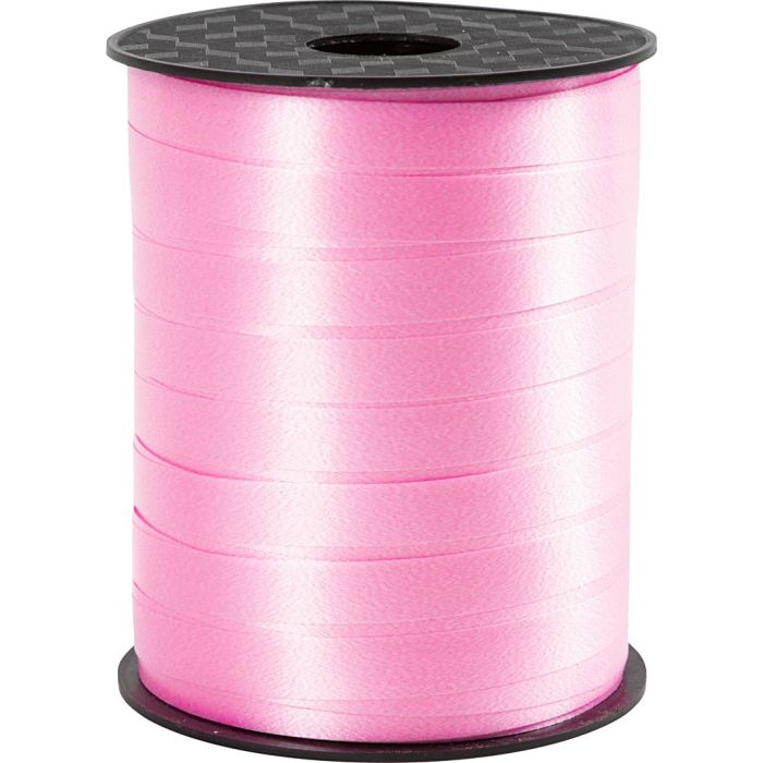Kräuselband, B 10 mm, Glänzend, Staubrosé, 250 m/ 1 Rolle