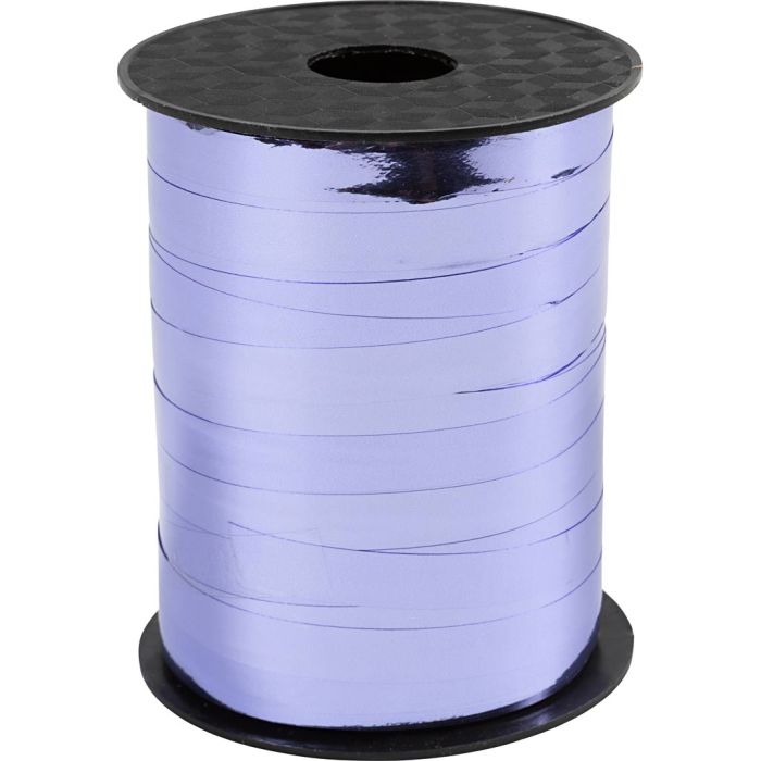 Kräuselband, B 10 mm, Glänzend,Metallic, Lavendel, 250 m/ 1 Rolle
