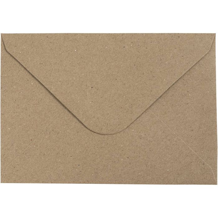 Briefumschlag, Umschlaggröße 11,5x16 cm, 120, Natur, 50 Stk/ 1 Pck