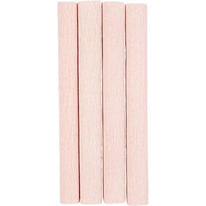 Krepppapier, Blatt 25x60 cm, Kreppanteil: 180%, 105 g, Rosa mattiert, 4 Bl./ 1 Pck