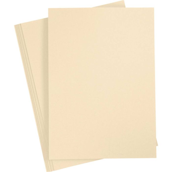 Bastelkarton, A4, 180 g, Hellbeige, 25 Bl./ 1 Pck