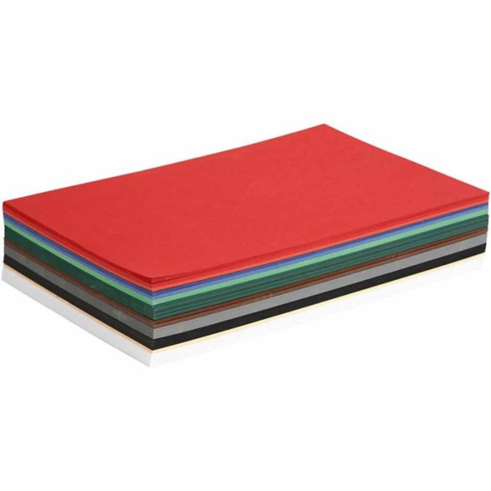 Weihnachtskarton, A4, Blatt 210x297 mm, 180 g, Sortierte Farben, 300 Bl. sort./ 1 Pck