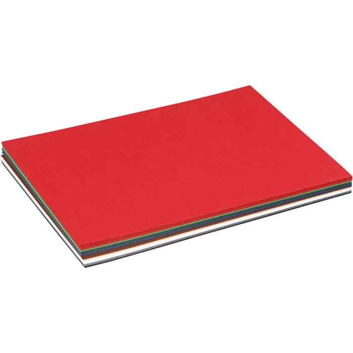 Weihnachtskarton, A5, Blatt 150x210 mm, 180 g, Sortierte Farben, 60 Bl. sort./ 1 Pck