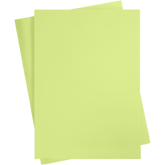 Bastelkarton, A2, Blatt 420x594 mm, 180 g, Hellgrün, 10 Bl./ 1 Pck