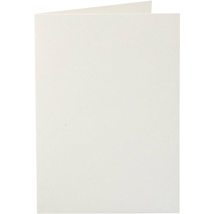 Karten, Kartengröße 10,5x15 cm, 220, Naturweiß, 10 Stk/ 1 Pck