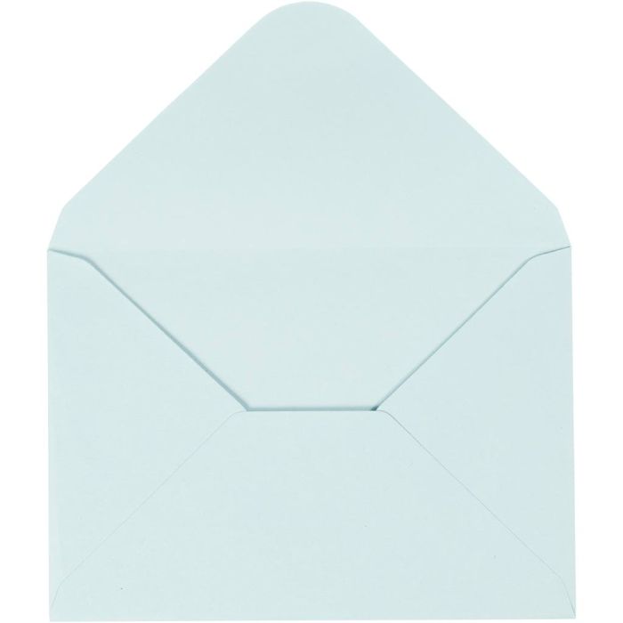Umschläge, Umschlaggröße 11,5x16 cm, 110, Hellblau, 10 Stk/ 1 Pck