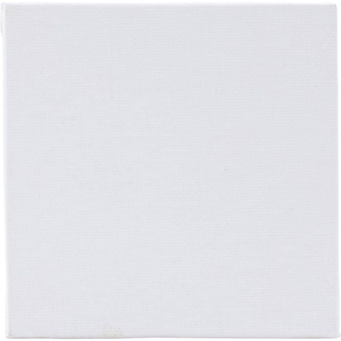 Leinwandplatte, Größe 10x10 cm, Dicke 3 mm, 280 g, Weiß, 1 Stk