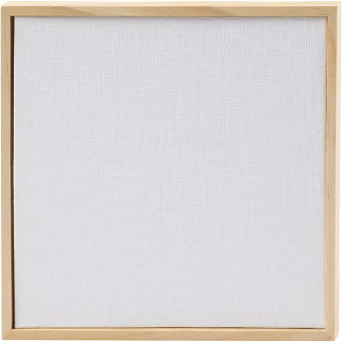 Malpappe mit Rahmen, Größe 15,8x15,8 cm, 280 g, Weiß, 1 Stk
