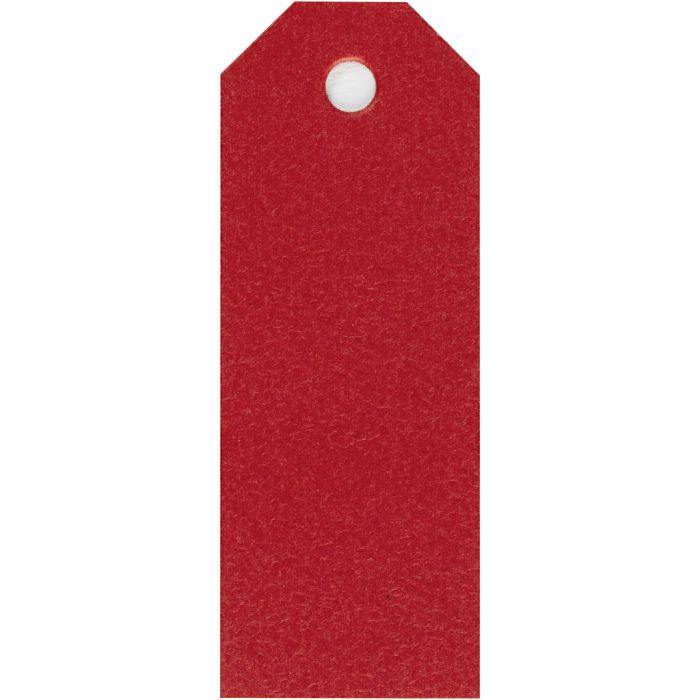 Manila-Anhänger, Größe 3x8 cm, 220 g, Rot, 20 Stk/ 1 Pck
