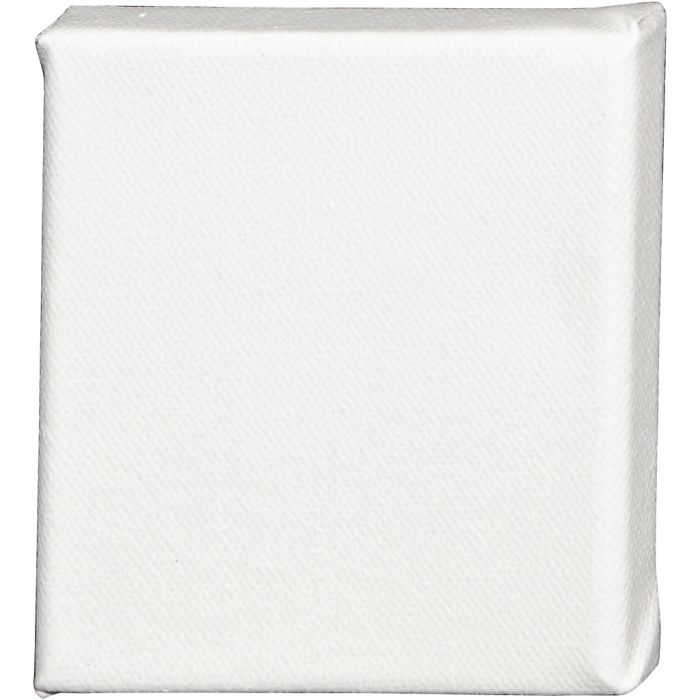 Leinwand, T 1,6 cm, Größe 10x10 cm, 360 g, Weiß, 1 Stk