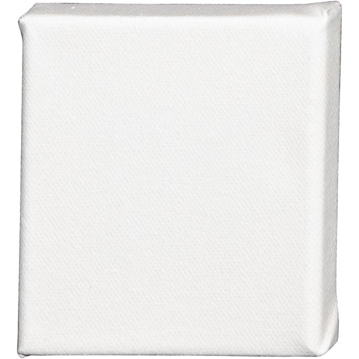 Leinwand, T 1,6 cm, Größe 10x10 cm, 360 g, Weiß, 10 Stk/ 1 Pck