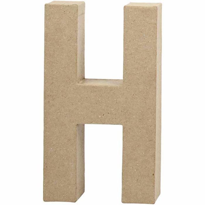 Buchstabe, H, H 20,2 cm, B 11,2 cm, Dicke 2,5 cm, 1 Stk