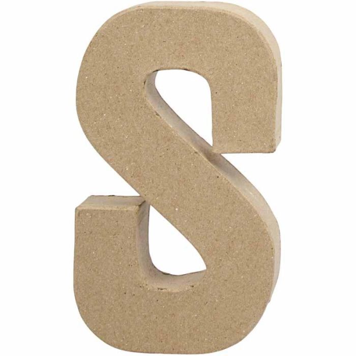 Buchstabe, S, H 20,3 cm, B 11,4 cm, Dicke 2,6 cm, 1 Stk