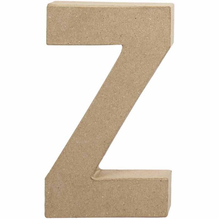 Buchstabe, Z, H 20,2 cm, B 11,2 cm, Dicke 2,5 cm, 1 Stk