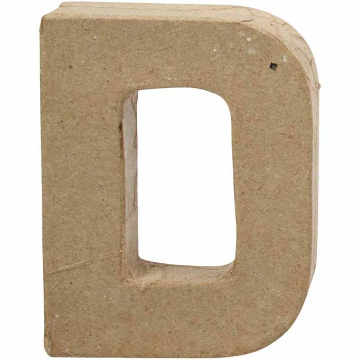 Buchstabe, D, H 10 cm, B 7,7 cm, Dicke 1,7 cm, 1 Stk