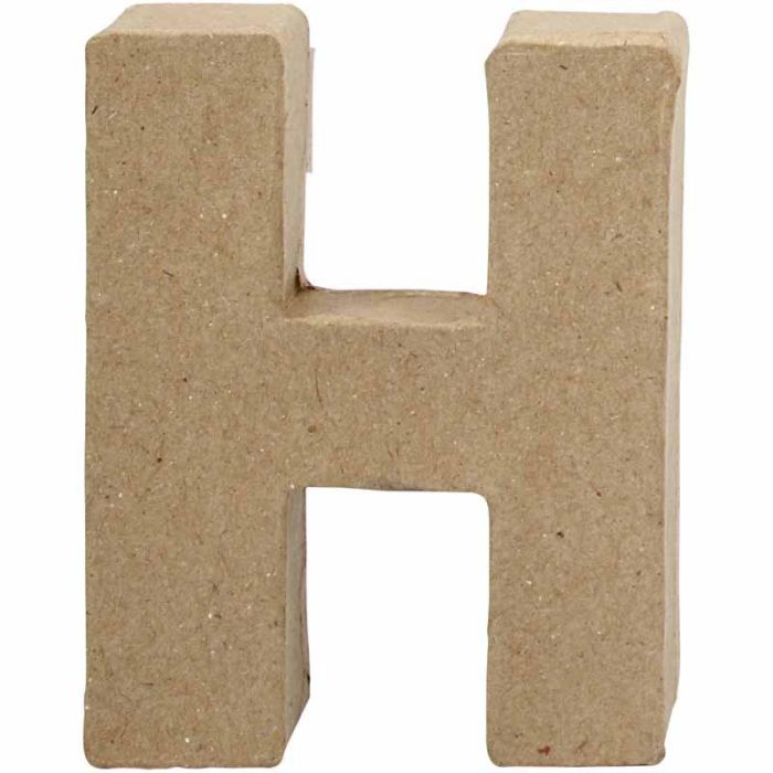 Buchstabe, H, H 10 cm, B 7,6 cm, Dicke 1,7 cm, 1 Stk