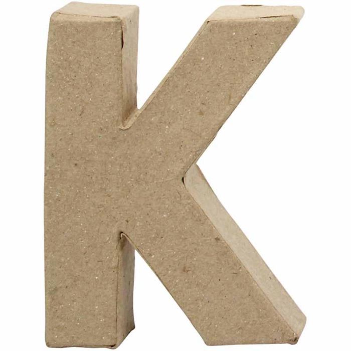 Buchstabe, K, H 10 cm, B 7,7 cm, Dicke 1,7 cm, 1 Stk