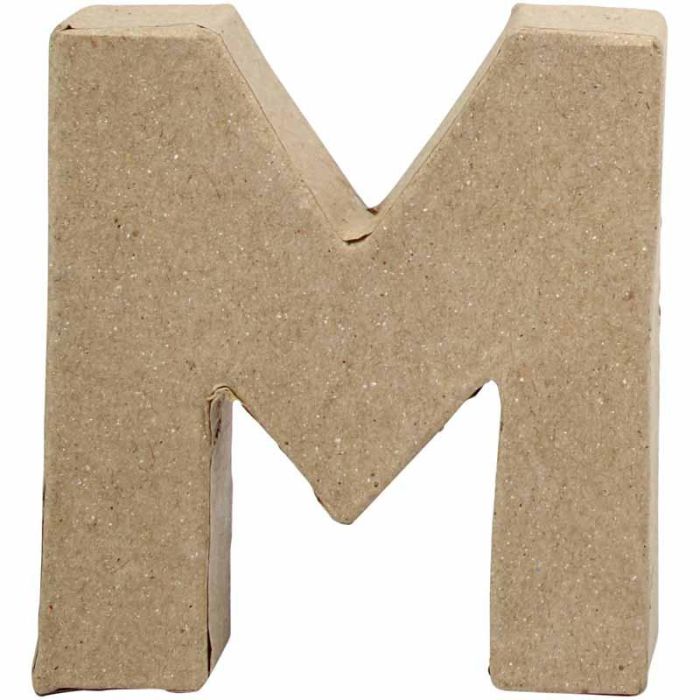 Buchstabe, M, H 10 cm, B 9 cm, Dicke 1,7 cm, 1 Stk