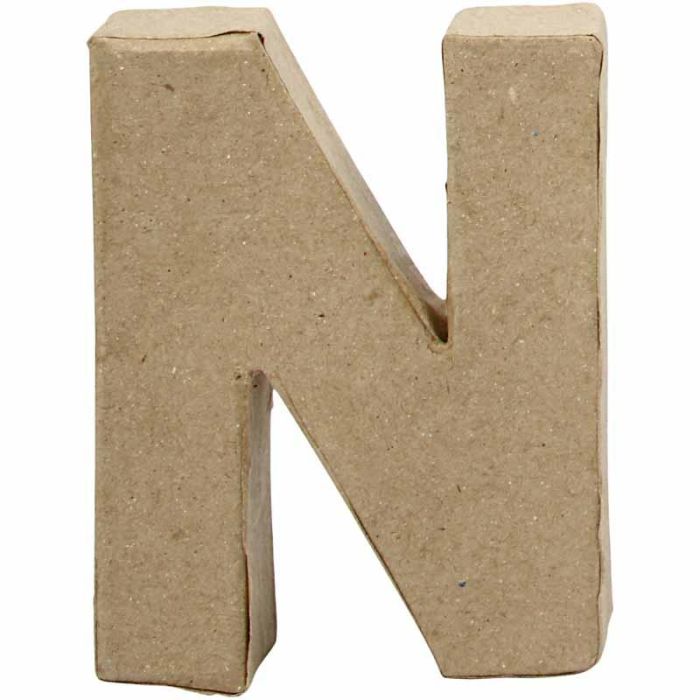 Buchstabe, N, H 10 cm, B 7,8 cm, Dicke 2 cm, 1 Stk