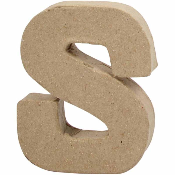 Buchstabe, S, H 10 cm, B 8 cm, Dicke 1,7 cm, 1 Stk