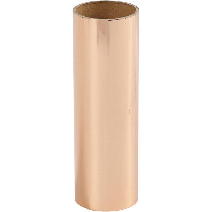 Dekofolie, B 15,5 cm, Dicke 0,02 mm, Rosa gold, 50 cm/ 1 Rolle