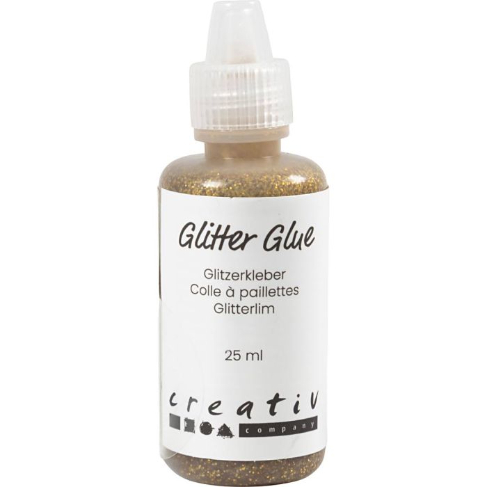 Glitzerkleber, Gold, 25 ml/ 1 Fl.