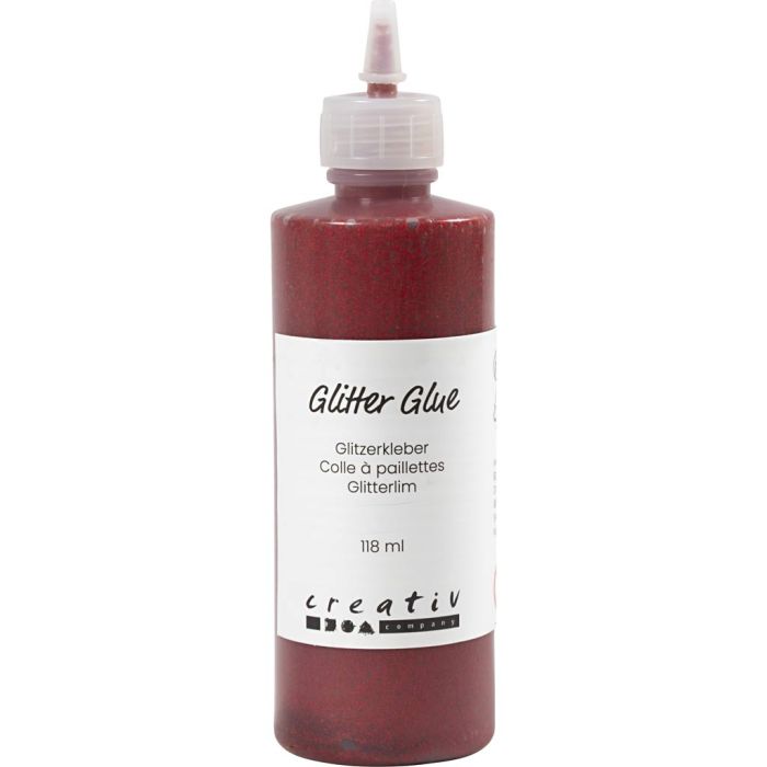 Glitzerkleber, Rot, 118 ml/ 1 Fl.