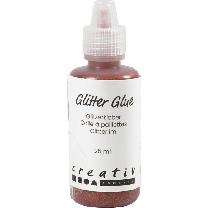 Glitzerkleber, Orange, 25 ml/ 1 Fl.