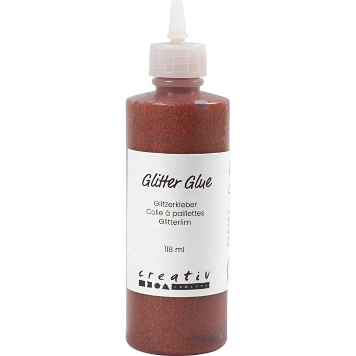 Glitzerkleber, Orange, 118 ml/ 1 Fl.