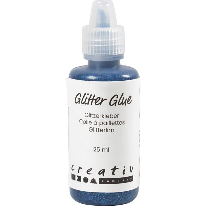 Glitzerkleber, Dunkelblau, 25 ml/ 1 Fl.
