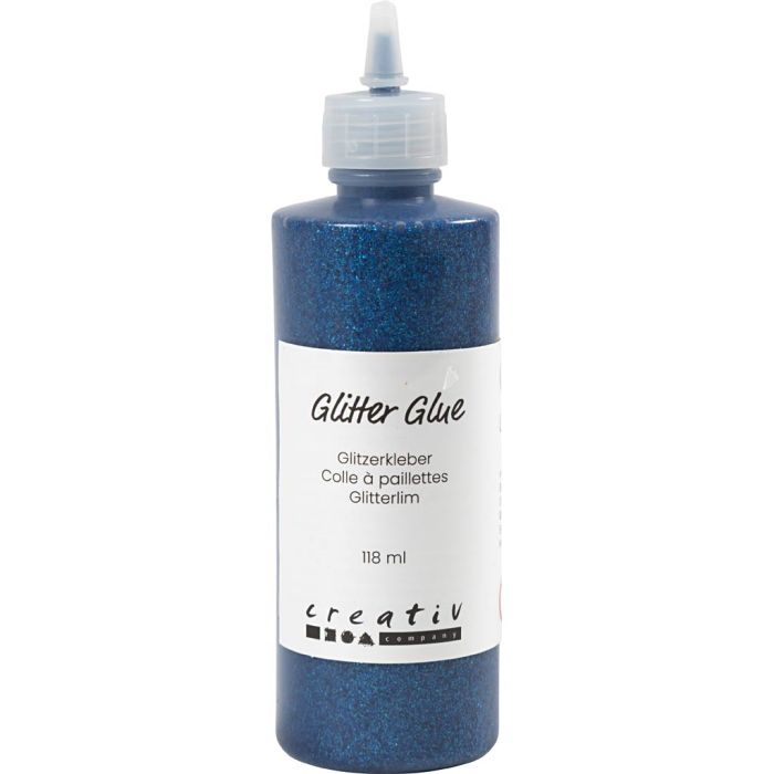 Glitzerkleber, Dunkelblau, 118 ml/ 1 Fl.