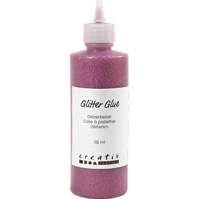 Glitzerkleber, Rosa, 118 ml/ 1 Fl.