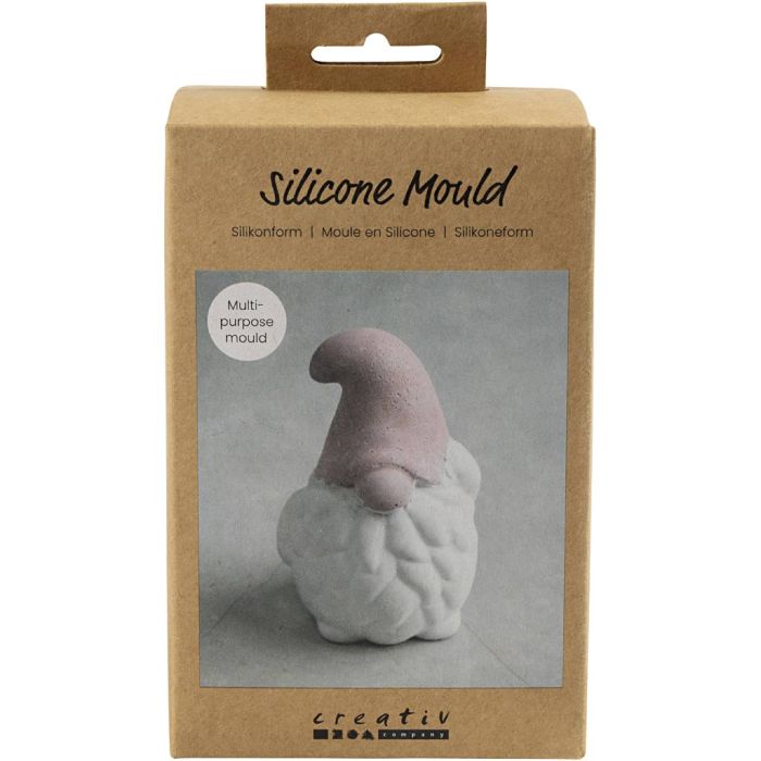 Silikonform, Weihnachtsmann, H 10 cm, B 6,5 cm, Matt transparent, 1 Stk/ 1 Pck