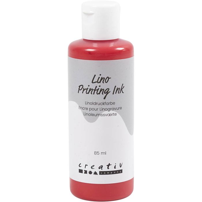Linoldruckfarbe, Rot, 85 ml/ 1 Fl.