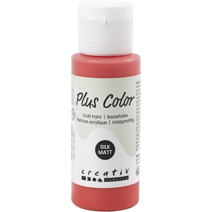 Plus Color Bastelfarbe, Purpurrot, 60 ml/ 1 Fl.