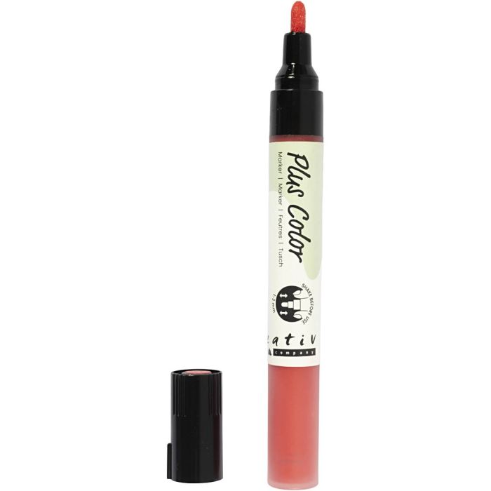 Plus Color Marker, L 14,5 cm, Strichstärke 1-2 mm, Purpurrot, 5,5 ml, 1 Stk