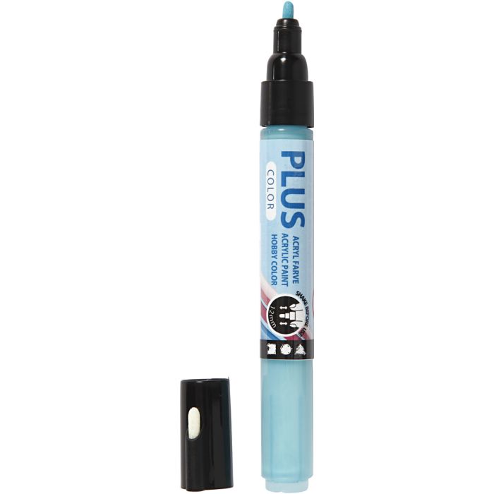 Plus Color Marker, L 14,5 cm, Strichstärke 1-2 mm, Türkis, 5,5 ml, 1 Stk