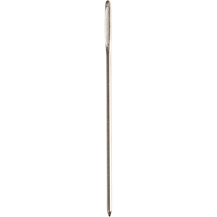 Sticknadeln, Ösenlänge 9 mm , Nr. 18, L 50 mm, mit stumpfer Spitze, 25 Stk/ 1 Pck