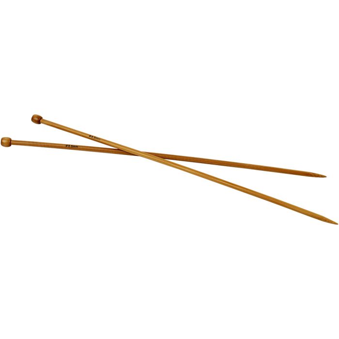 Stricknadeln, L 35 cm, Größe 5,5 mm, 1 Paar