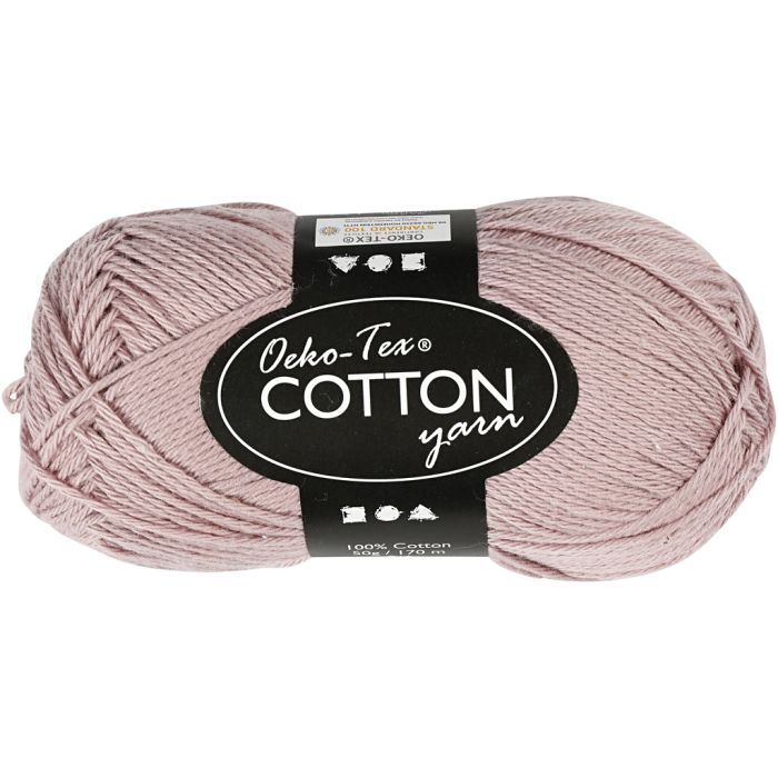 Baumwollgarn, Nr. 8/4, L 170 m, Nadel 3-3,5, Lavendel, 50 g/ 1 Knäuel