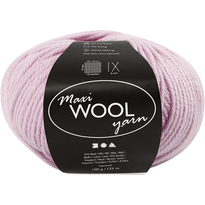 Wolle, L 125 m, Staubrosa, 100 g/ 1 Knäuel