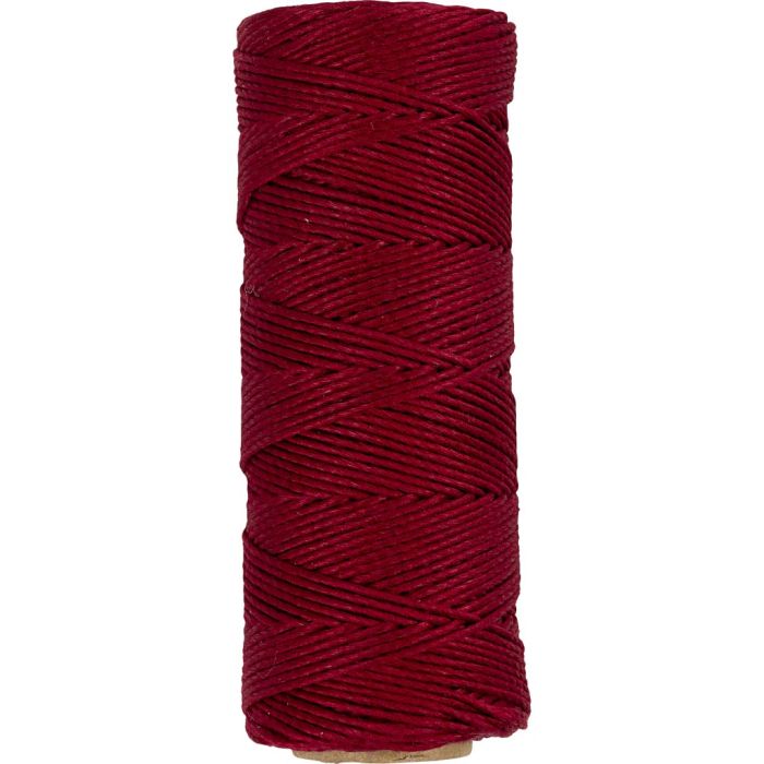 Bambusschnur, Dicke 1 mm, Rot, 65 m/ 1 Rolle