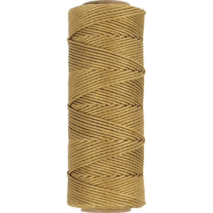 Bambusschnur, Dicke 1 mm, Gold, 65 m/ 1 Rolle