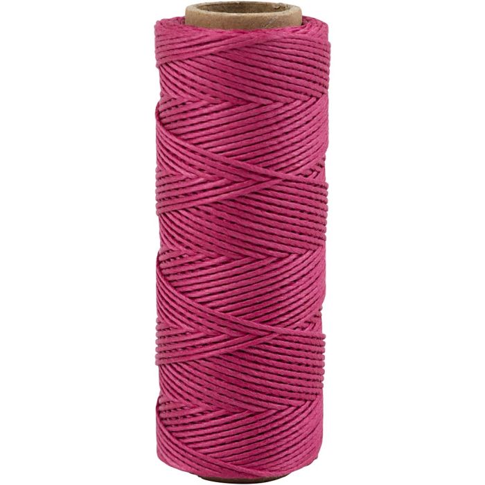 Bambusschnur, Dicke 1 mm, Dunkelpink, 65 m/ 1 Rolle