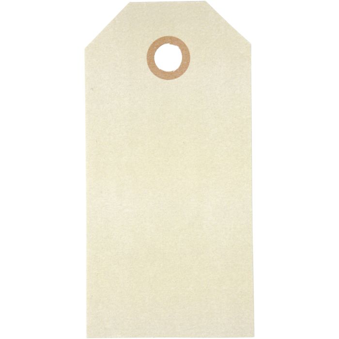 Manila-Anhänger, Größe 5x10 cm, 250 g, Creme, 20 Stk/ 1 Pck